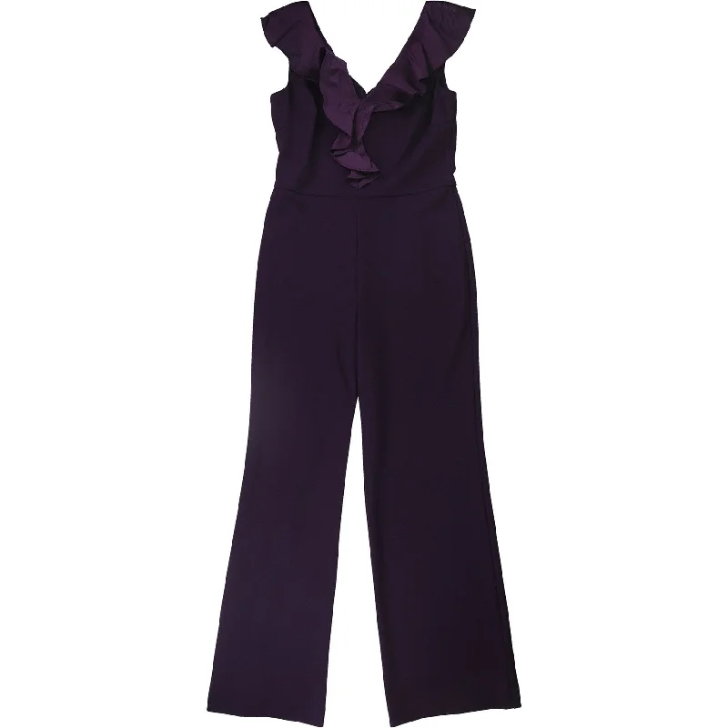 women's jumpsuits for partiesRalph Lauren Womens Solid Jumpsuit, Purple, 6