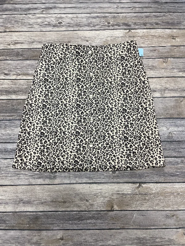 women's cotton skirtsSkirt Mini & Short By Potters Pot In Animal Print, Size: S