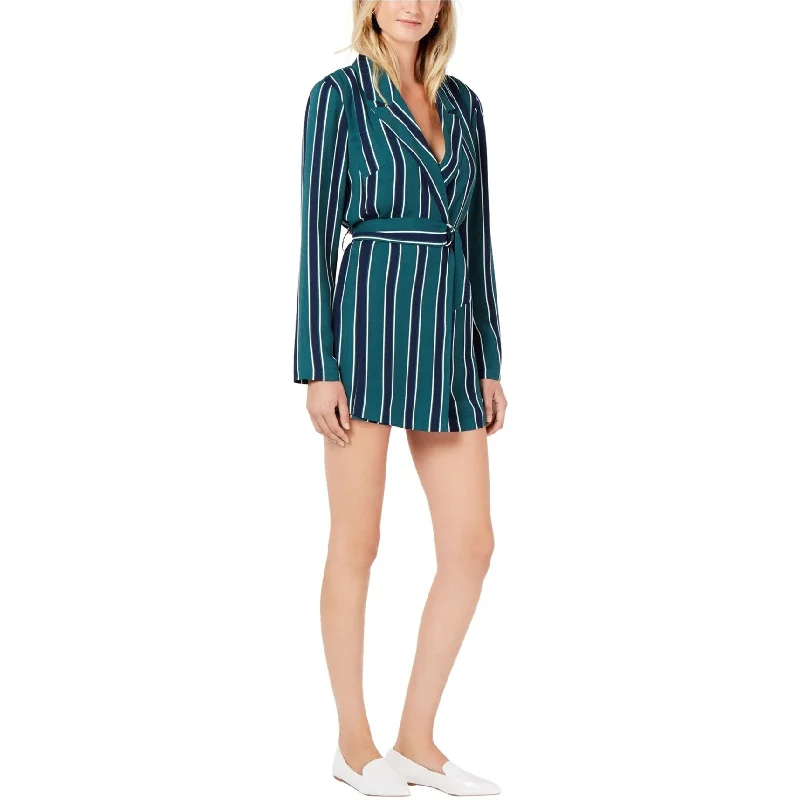 women's jumpsuits for dancingRules Of Etiquette Womens Navy Striped Romper Jumpsuit