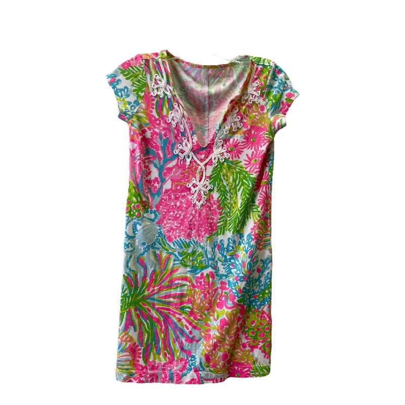 women's T-shirts with unique designsPink Top Short Sleeve Basic By Lilly Pulitzer, Size: Xs