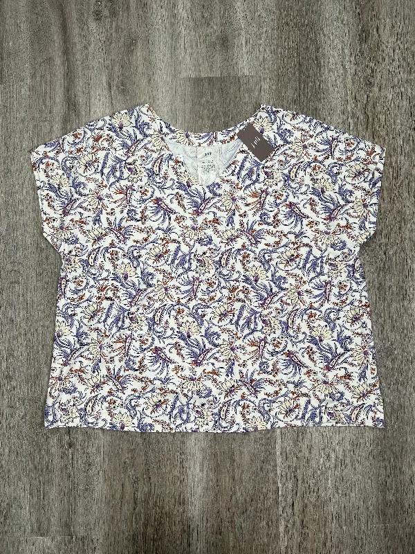 elegant women's T-shirtsPaisley Print Top Short Sleeve J. Jill, Size Xl