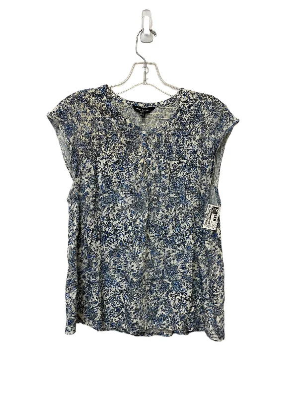 women's T-shirts with eco-friendly fabricFloral Print Top Short Sleeve Lucky Brand, Size S