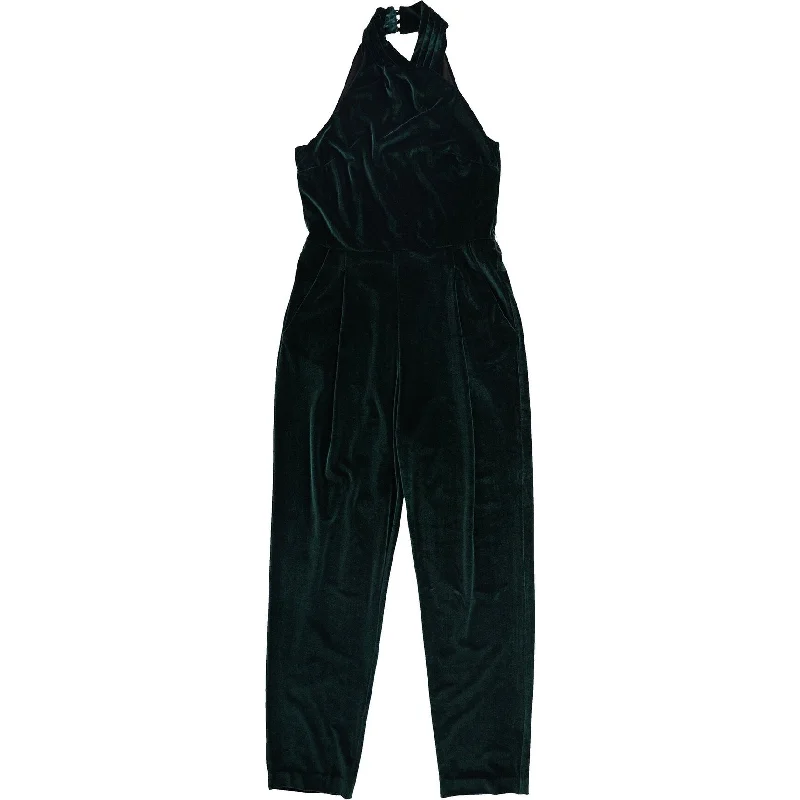 women's elegant jumpsuitsRachel Roy Womens Velvet Jumpsuit, Green, Medium