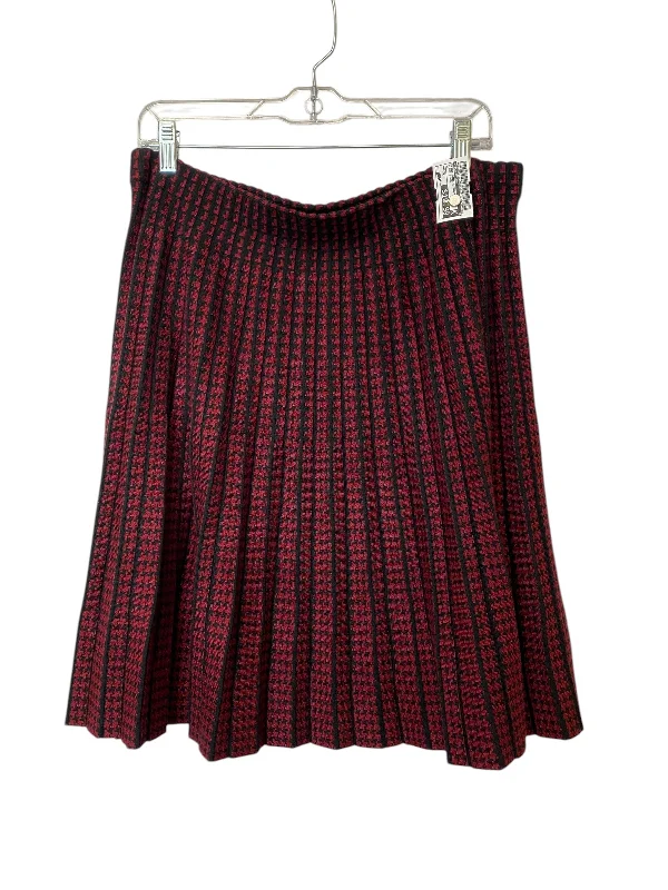 women's formal skirtsSkirt Mini & Short By Vila Milano In Black & Red, Size: Xl