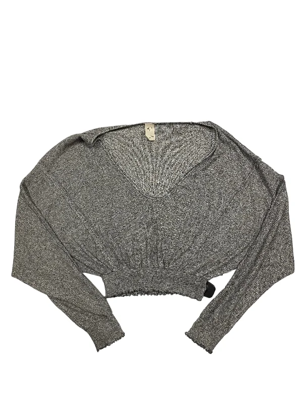 women's long sleeve tops with geometric patternsTop Long Sleeve By We The Free In Grey, Size: Xs