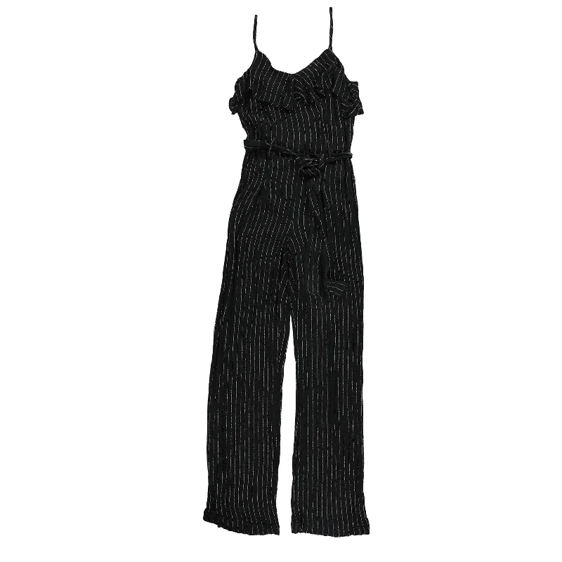 women's jumpsuits made of laceBar Iii Womens Woven Striped Jumpsuit