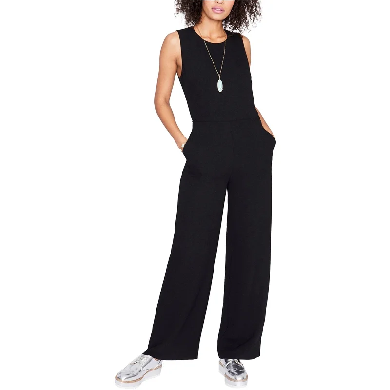 women's jumpsuits for plus-size figuresRachel Roy Womens Tie-Back Jumpsuit, Black, 0