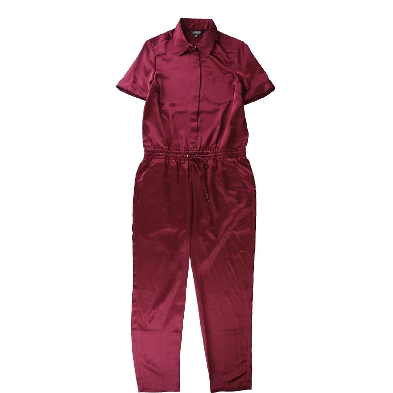 women's jumpsuits for partiesRalph Lauren Womens Solid Jumpsuit