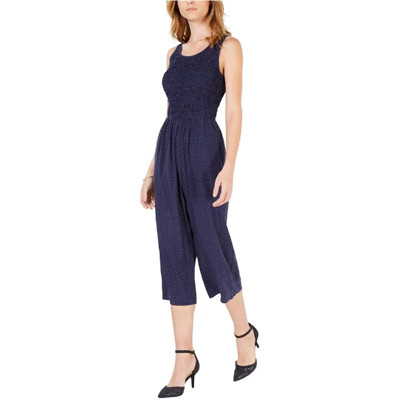 women's jumpsuits for glamorous eveningsmaison Jules Womens Smocked Jumpsuit, Blue, Large