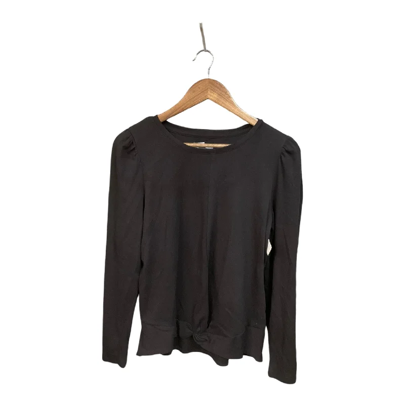 women's long sleeve tops with thermal liningTop Long Sleeve Basic By Nine West In Black, Size: M