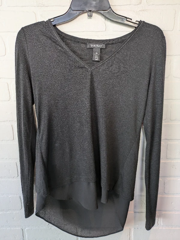 designer women's long sleeve topsTop Long Sleeve By White House Black Market In Black, Size: Xs