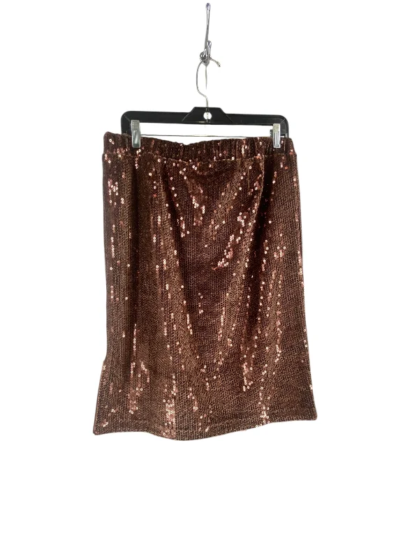 women's breathable cocktail skirtsSkirt Midi By J. Jill In Bronze, Size: M