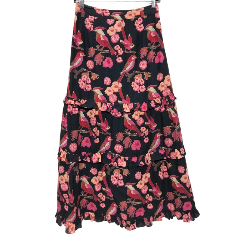 women's denim midi skirtsSkirt Maxi By Cmb In Black & Pink, Size: S