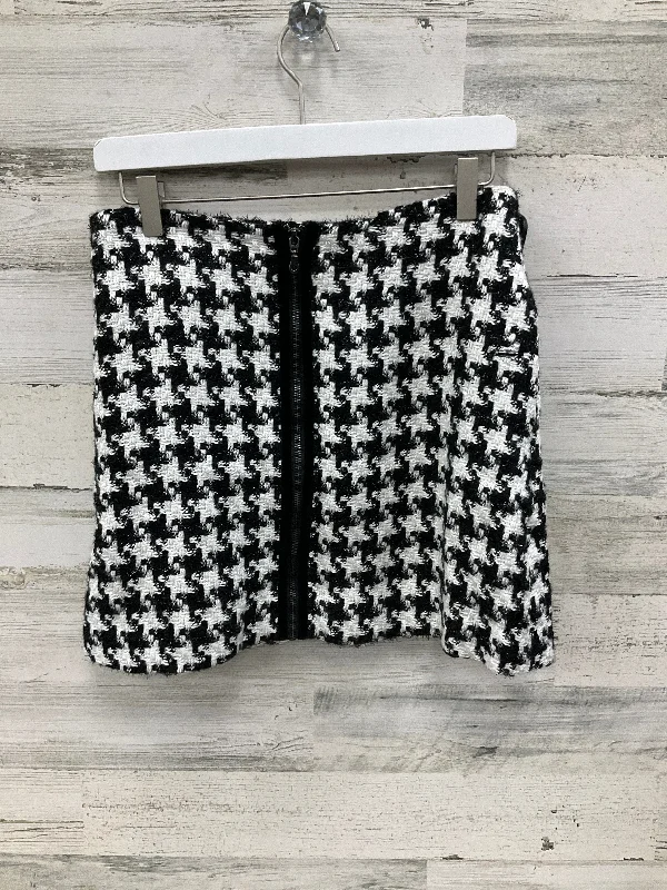 women's breathable cocktail skirtsSkirt Mini & Short By Anthropologie In Black & White, Size: 4