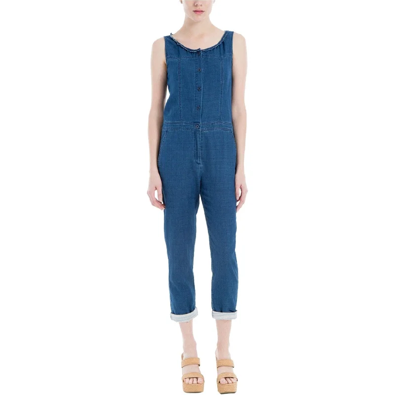 women's jumpsuits with zippersMax Studio London Womens Denim Jumpsuit, Blue, 8