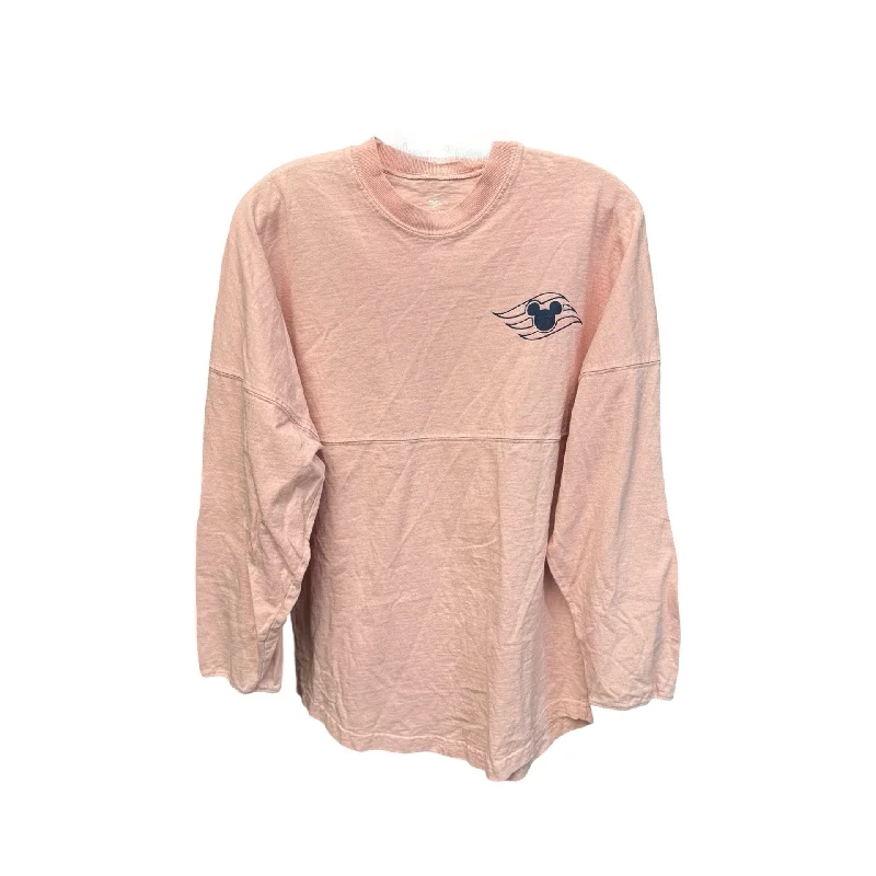 affordable women's long sleeve topsTop Long Sleeve By Disney Store In Pink, Size: Xs