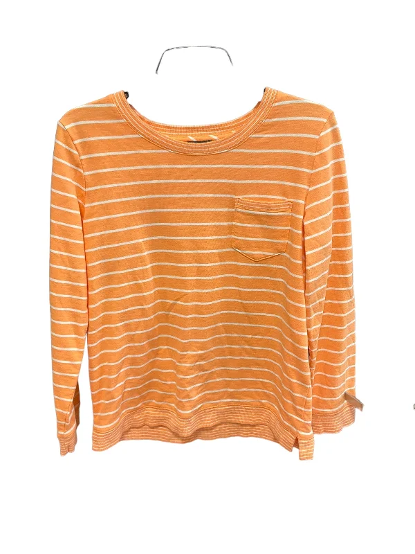 women's long sleeve tops made of woolTop Long Sleeve By Talbots In Orange, Size: S