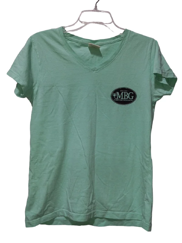 women's T-shirts with wrinkle-resistant materialGreen Top Short Sleeve Comfort Colors, Size M