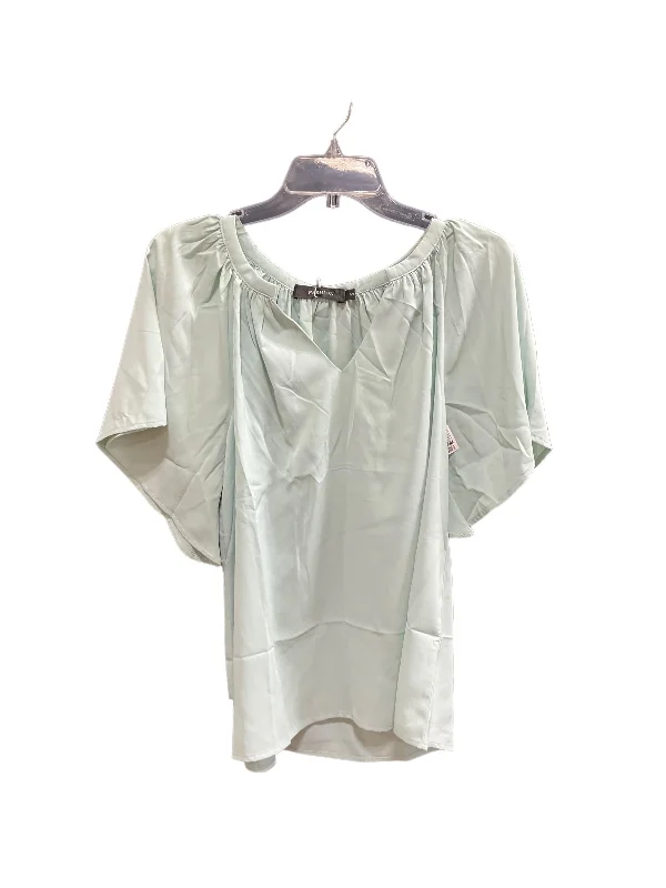 women's T-shirts made of silkGreen Top Short Sleeve Cme, Size S