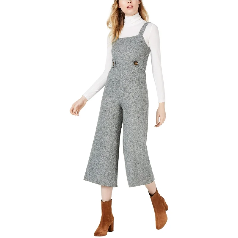 women's jumpsuits made of denimSage The Label Womens Square-Neck Jumpsuit, Grey, Large