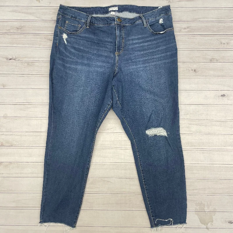 women's denim jeans with belt loopsJeans Cropped By Ava & Viv  Size: 26w