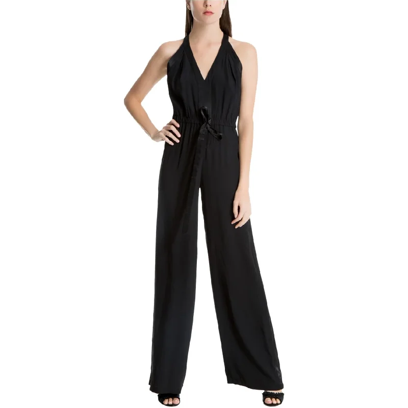 women's jumpsuits with high necksMax Studio London Womens Tie Jumpsuit