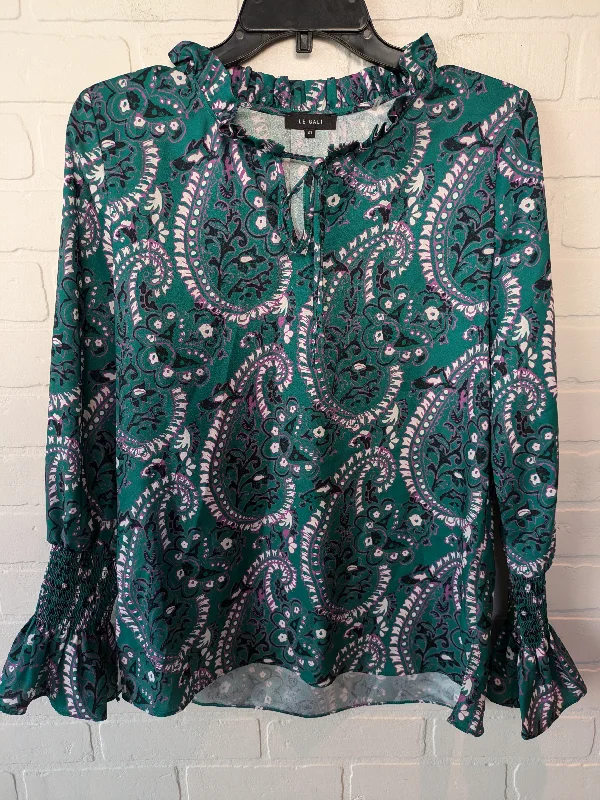 luxury women's long sleeve topsTop Long Sleeve By Clothes Mentor In Green, Size: Xs