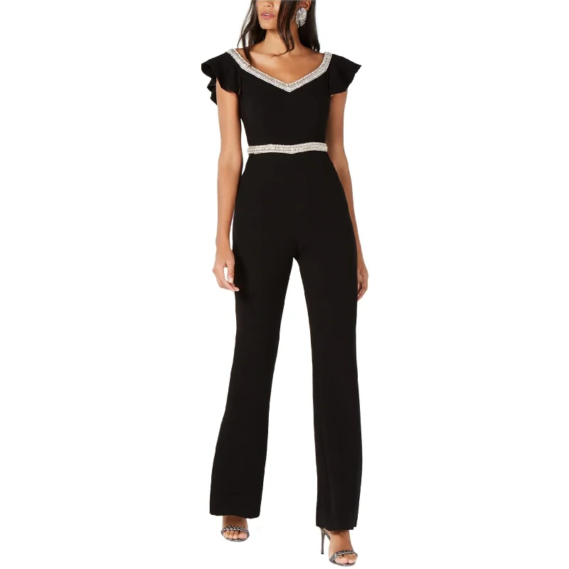 women's jumpsuits with neon colorsRachel Zoe Womens Reeda Jumpsuit, Black, 8