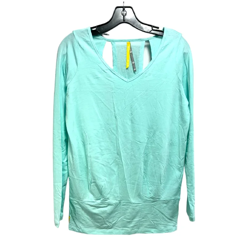 women's long sleeve tops with artistic printsTop Long Sleeve By Lole In Aqua, Size: Xs