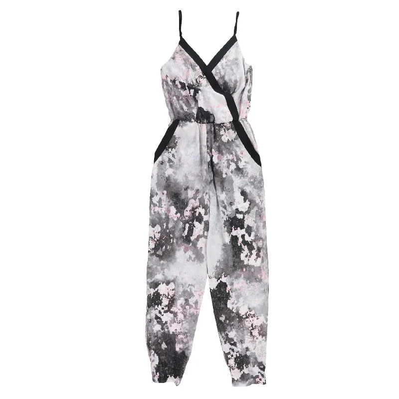 women's glam jumpsuitsBar Iii Womens Printed Jumpsuit