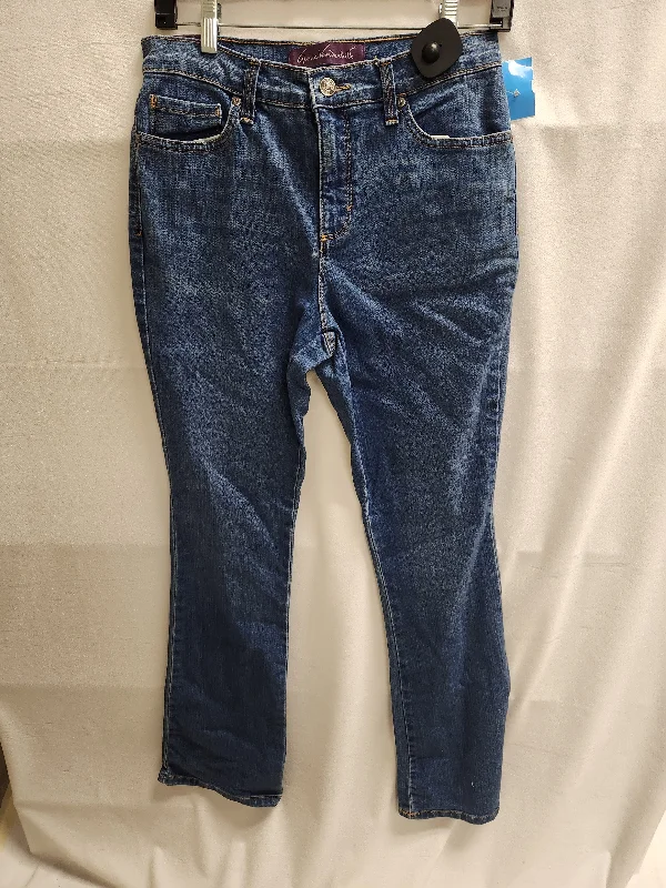 women's denim jeans with embroidery on pocketsJeans Boot Cut By Gloria Vanderbilt  Size: 4