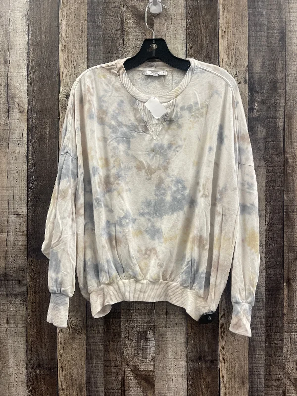 elegant women's long sleeve topsTop Long Sleeve By Young Fabulous & Broke In Tie Dye Print, Size: S