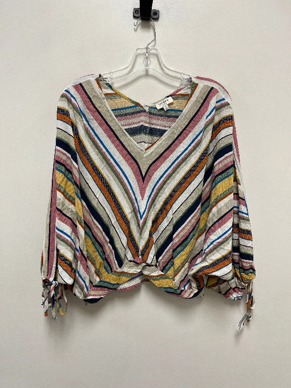 women's long sleeve tops with tall fitsTop Long Sleeve By Umgee In Multi-colored, Size: S