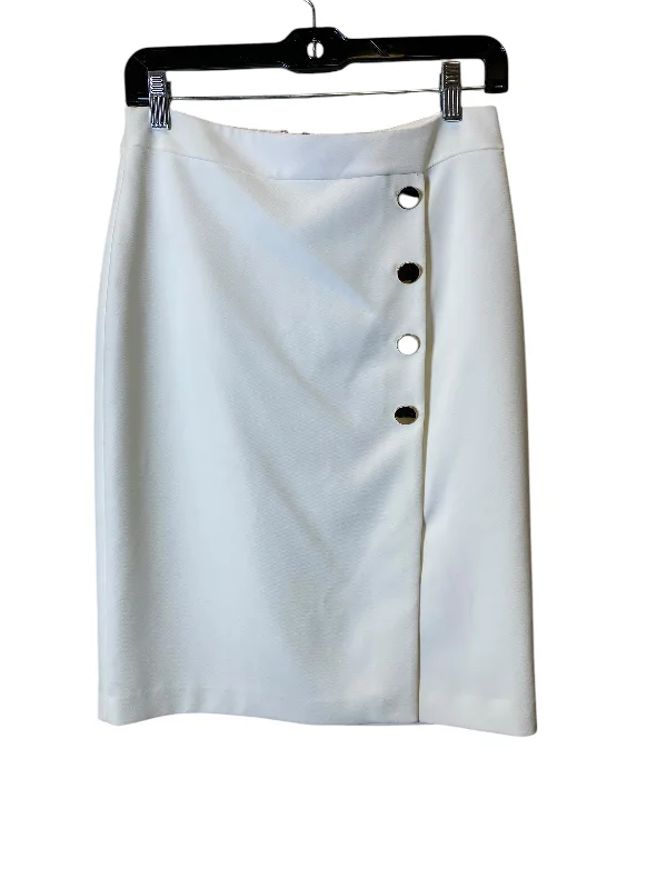 women's maxi skirtsSkirt Mini & Short By Tahari By Arthur Levine In White, Size: 8