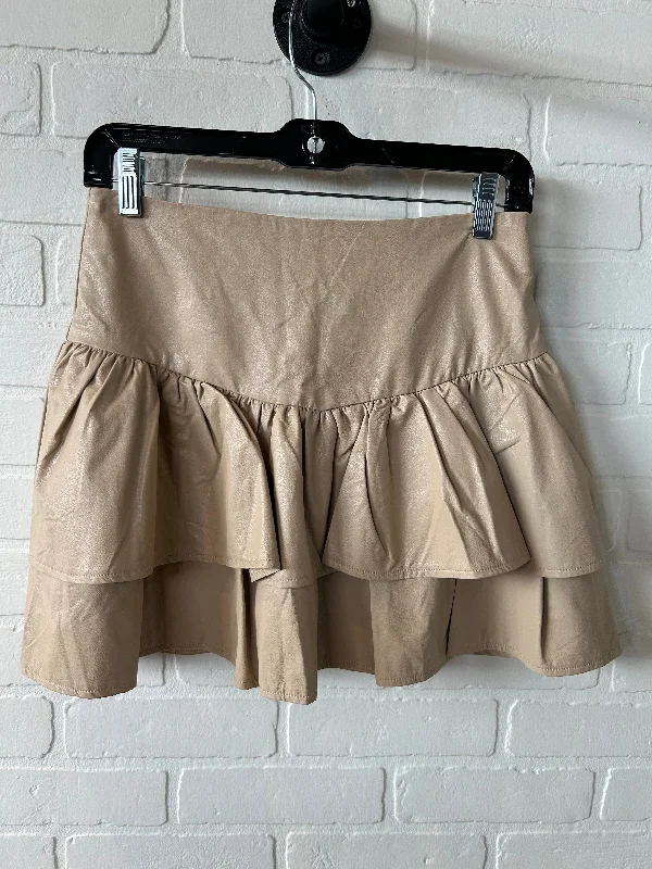 women's velvet mini skirtsSkirt Mini & Short By Tcec In Tan, Size: 4