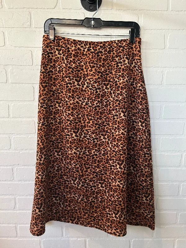 women's summer midi skirtsSkirt Midi By Loveappella In Black & Brown, Size: 12