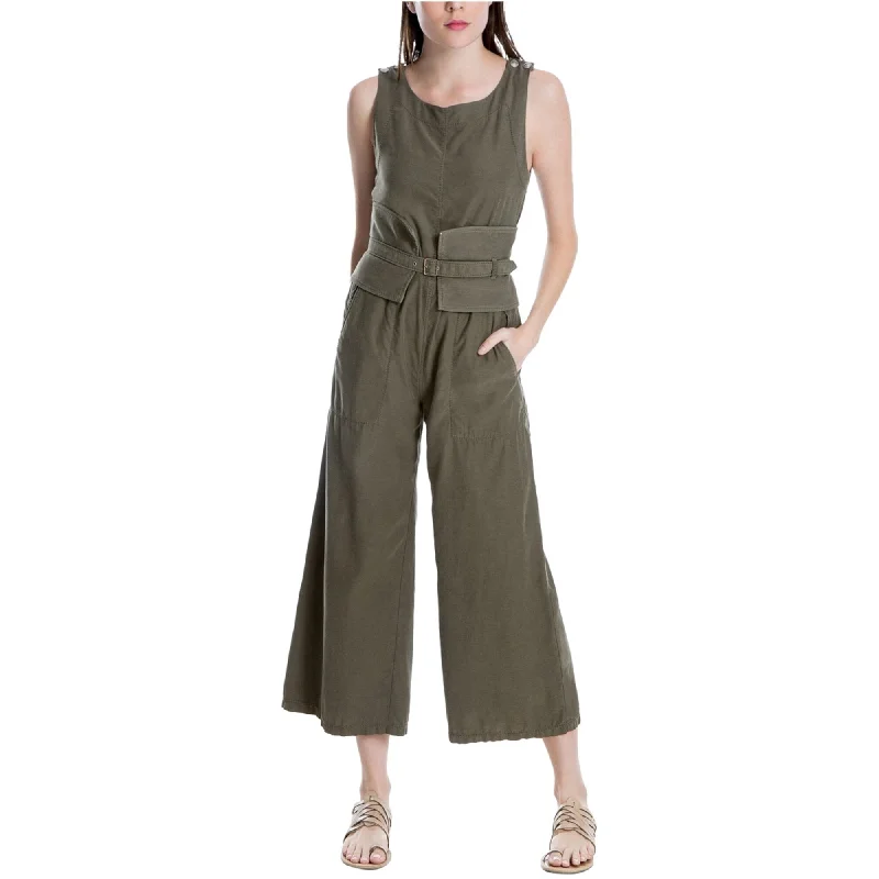 women's jumpsuits for loungingMax Studio London Womens Non Belted Jumpsuit, Green, Small