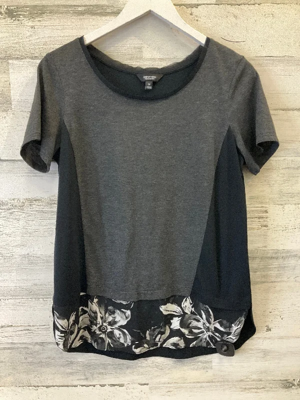 women's T-shirts made of cottonGrey Top Short Sleeve Simply Vera, Size M