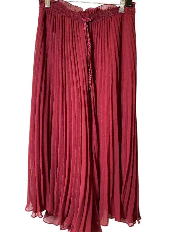 women's pleated skirtsSkirt Maxi By Zara In Red, Size: M