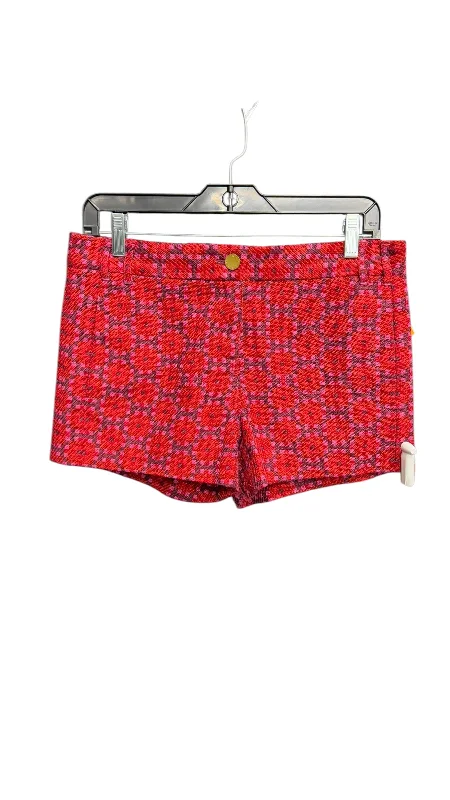 women's convertible shortsShorts Designer By Tory Burch In Pink & Red, Size: 4