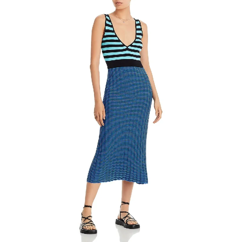 women's mini dressesWomens Striped Tank Maxi Dress