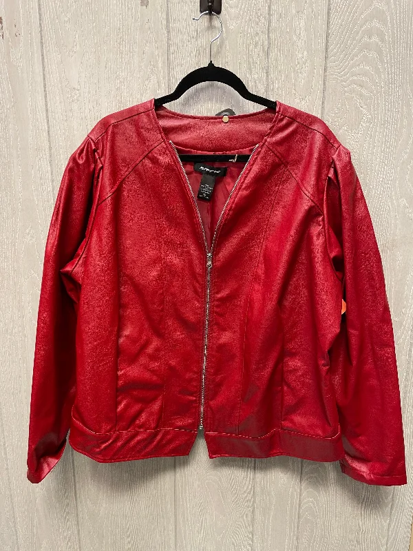 women's coats for those who love to mix and matchJacket Other By Ashley Stewart In Red, Size: 1x