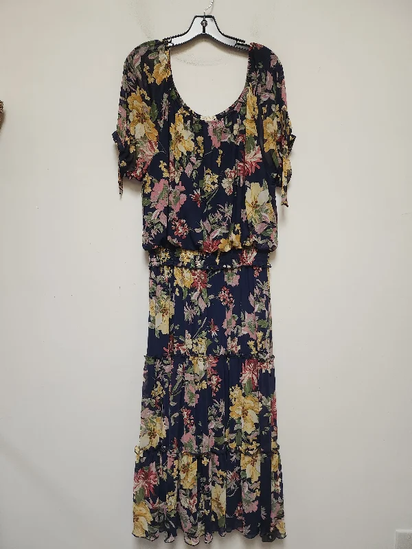 women's cotton dressesFloral Print Dress Casual Maxi Clothes Mentor, Size 2x