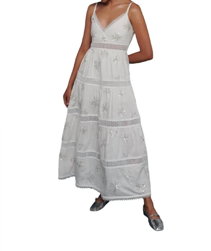 women's neon dressesAntonella Maxi Dress In White