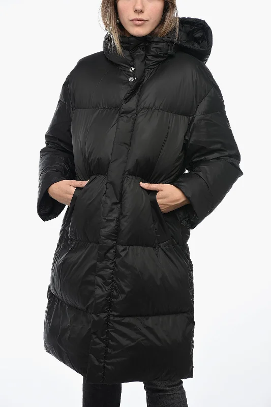 women's coats with button-down frontsDiesel W-TAKRY Down Jacket with Embossed Logo