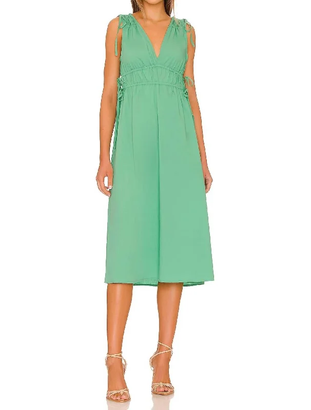 women's formal dressesConstantine Midi Dress in Kelly Green