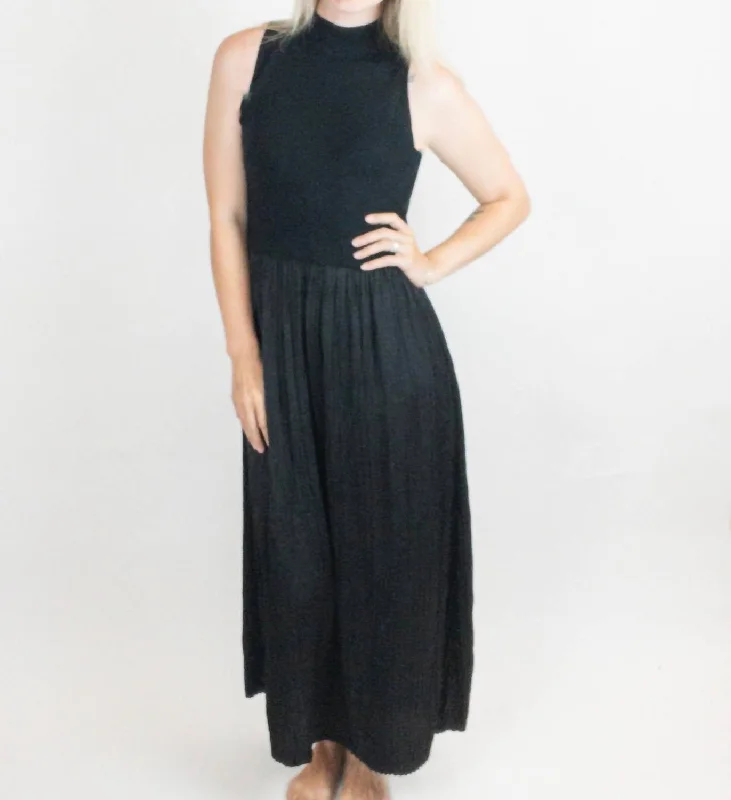 women's spaghetti strap dressesTwofer Maxi Dress In Black