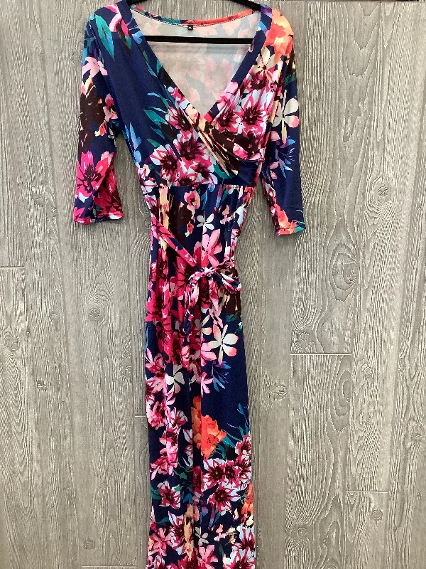 women's empire waist dressesFloral Print Dress Casual Maxi Clothes Mentor, Size Xl