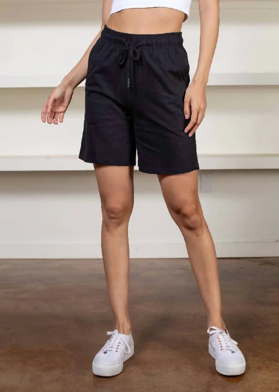 women's lightweight shortsFernandez Drawstring Short In Black