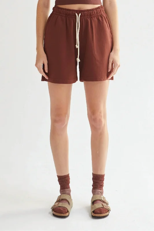 women's patched shortsMaya Long Short In Bordeaux